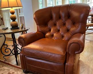 Wesley Hall leather recliner 