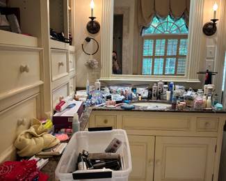 Tons of makeup & toiletries 