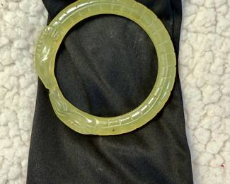 Gold Coast Jade Bangle Bracelet