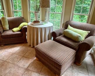 Rooms To Go Chairs and Ottoman