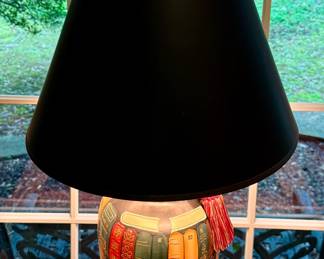 Table Lamp with Bookshelf Design