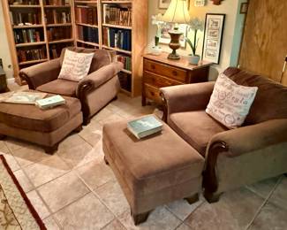 Chair and Ottoman Set