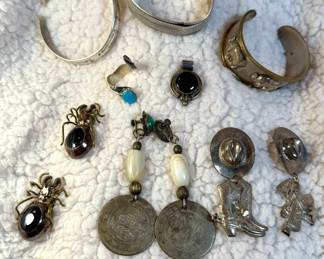 Sterling Earrings and Bracelets