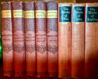 Waverly Novels and The Works of Poe, Wilde and Kipling