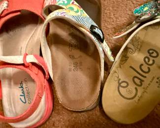Clarks, Birks and Calceo Sandals