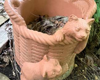 Terracotta Cat Planter