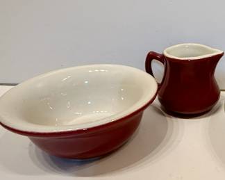 Groman Bros. Tepco Bowl and H.E. Coors Creamer