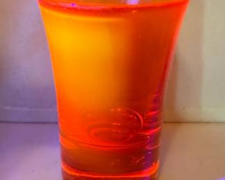 Orange Uranium Shot Glass
