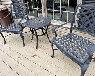 Metal Outdoor Table and Chairs