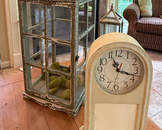 Quartz Clock and Terrarium