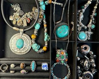 Turquoise Necklaces and Rings