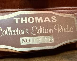 Thomas Collector's Addition Radio No. 0975