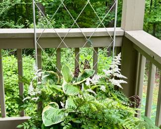 Potted Planter and Garden Trellis