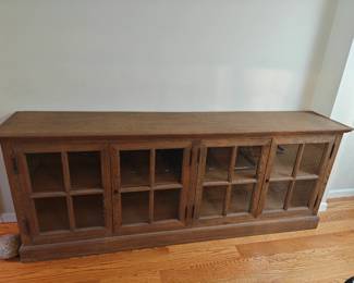 #106 Restoration Hardware Oak Long Sideboard 90 x 18 x 36 Original MSRP $4,500