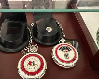 Corvette pocket watches with cases