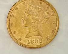 1882 $10 Liberty Gold Eagle Coin Extra Fine Condition
