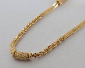 Italy 22K Gold Woven Design Necklace - 18 1/2" (12.6 Grams)