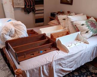 Bedding, rugs, linens