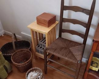 Baskets and chairs
