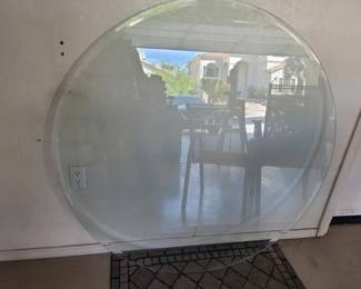 Glass table top