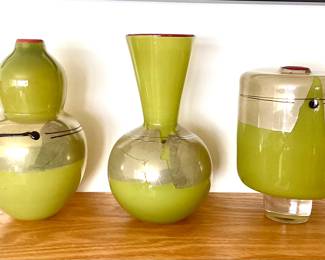 Studio Paran ( Richard Jones) art glass vases
