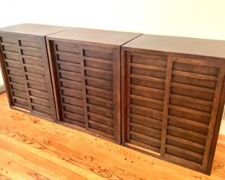 Trio of Tansu cabinets