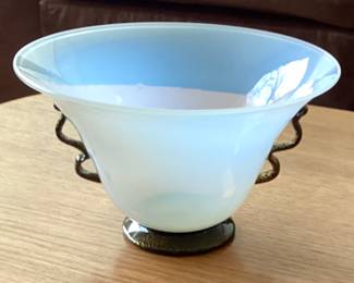 Murano opalescent bowl