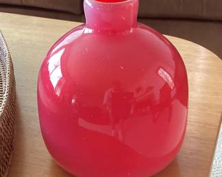 Murano glass bottle vase