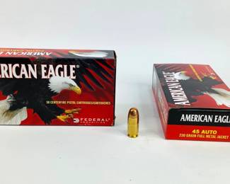 American Eagle 45 Auto 230 Grain Full Metal Jacket Bullets
