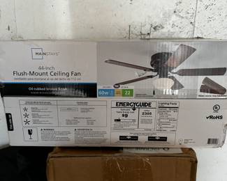 New in Box Mainstays Flush Mount Ceiling Fan