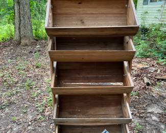 Wooden storage/display