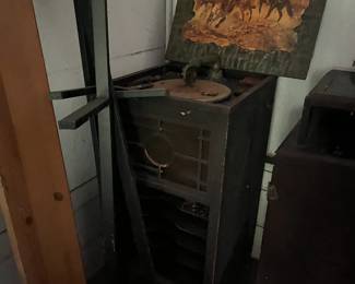 Antique record player