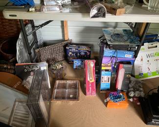 Wii Fit, albums, and assorted items