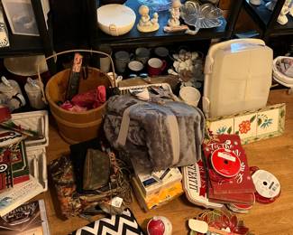 Holiday decor and blankets
