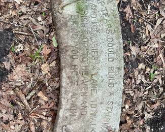 Memorial Cement Marker