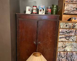 Vintage wardrobe and steins