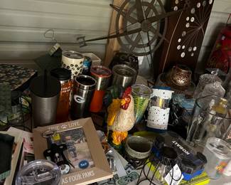 Frames, cups, and home decor