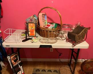 Baskets, housewares, and anniversary items