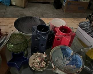 star decor and candle items