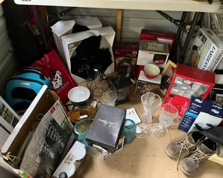 Vases, shoes, and brand new items