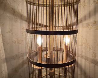 Bird cage style light