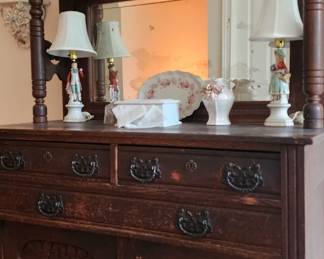 Cream of the crop Oak Mirrored Sideboard. GORGEOUS!