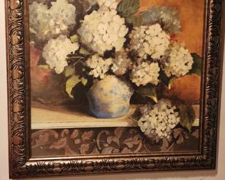 Gorgeous Large framed floral print
