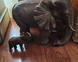 Two nicely carved Elephant Statues