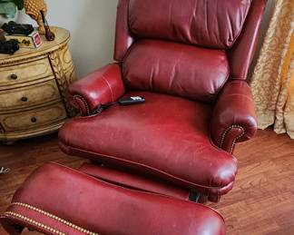 Gorgeous pair of Oxblood colored Leather Lift Chairs!