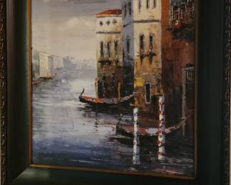 Framed Venice Oil