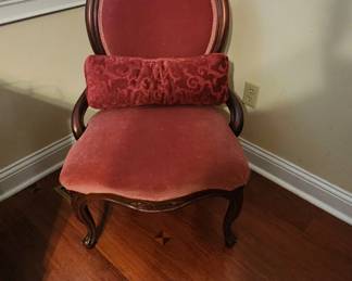 Gorgeous Victorian velvet covered Parlor chair