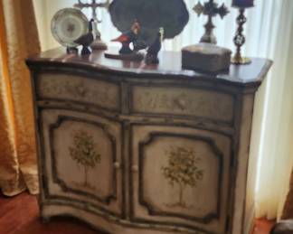 Gorgeous Two Door painted Console Chest
