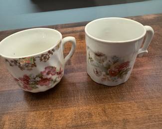 Vintage china cups
