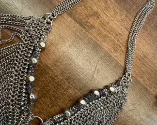 Vintage Stella and Dot fringe necklace